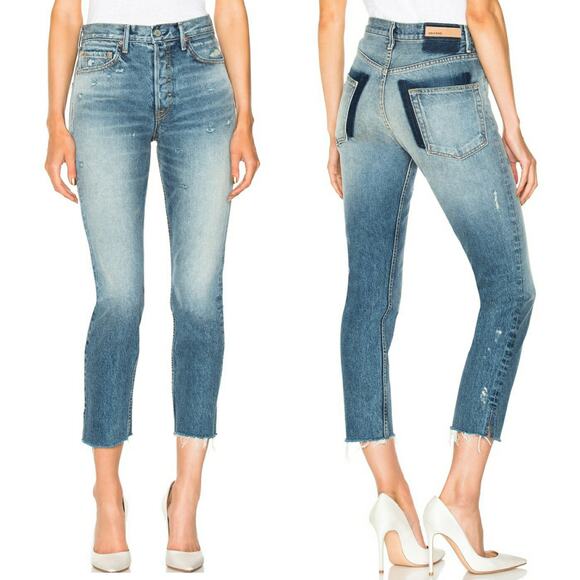 GRLFRND Karolina distressed high rise skinny jeans in Whole Lotta Love Sz 24 NEW - Picture 2 of 11